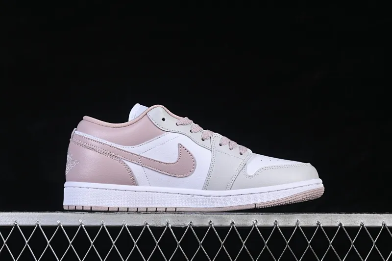 All categories Air Jordan Jordan series basketball shoes Air Jordan 1 Low Air Jordan 1 Low AJ1 Joe 1 rice white powder low-top cultural casual sneakers DC0774-606